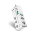 APC Πολύπριζο Ασφαλείας 6 Θέσεων Schuko με 2 USB Θύρες Λευκό (PM6U-GR)