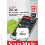 SanDisk Ultra microSDHC 32GB 80MB/s+Adapt. SDSQUNS-032G-GN3MA