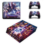 Playstation 4 PRO PS4 Console Sticker SET | Μοτίβο: SuperHero, από βινύλιο foil sticker | Περιλαμβάνει 1 Sticker για την κονσόλα και 2 Stickers για PS4 controllers