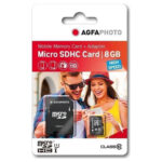 AgfaPhoto MicroSDHC UHS-I 8GB High Speed Class 10 U1 + Adapter (10579)