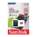 SanDisk Ultra microSDHC A1 16GB 98MB/s. Adapt. (SDSQUAR-016G-GN6MA)