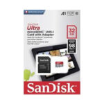 SanDisk Ultra microSDHC A1 32GB 98MB/s Adapt. (SDSQUAR-032G-GN6TA)