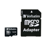 Verbatim microSDHC 16GB Class 10 UHS-I incl Adapter (44082)
