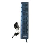 Powertech USB 2.0V HUB 7 Port + Μετασχηματιστής ρεύματος