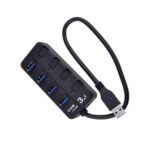 POWERTECH USB 3.0V Hub, 4 Port, με διακόπτη On-Off