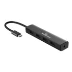 POWERTECH USB Type-C σε USB 3.0V HUB, 4 Port, 15cm