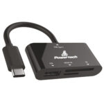 PT Card Reader USB Type-C, SD, Micro SD, USB, Black
