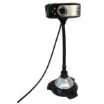 POWERTECH Web Camera 0.3MP, 30fps, Plug & Play, 1.1m, Black