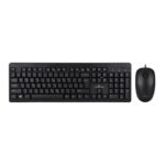 POWERTECH set ποντίκι & πληκτρολόγιο PT-678, ενσύρματα, 1200dpi, μαύρο
