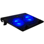 POWERTECH Βάση & ψύξη laptop PT-739 έως 17", 2x 120mm fan, LED, μαύρο