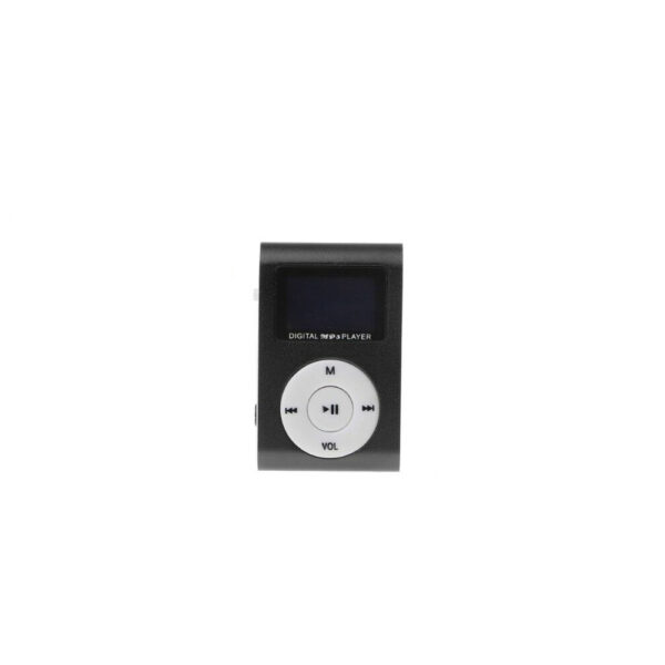 Mini USB Metal Clip MP3 Player - Μαύρο Χρώμα_1