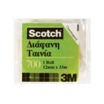 Ταινία Γενικής Χρήσης 3M Scotch Crystal 12 mm x 33 m (Διάφανη)