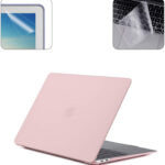 I-Buy Θήκη Προστασίας για Apple MacBook Air 13" A1706 A1989 A2159 Rose Quartz | Προστατευτικό film οθόνης, σιλικόνη προστασίας πληκτρολογίου (MB4IN1DUST2A170617)