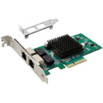 POWERTECH Κάρτα Επέκτασης PCI-e σε 2x LAN, Chip Intel 82576