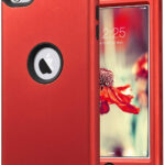 ULAK iPod Case - Red | iPod Touch 5/6/7 Generation | Προστατευτική θήκη, 360 μοιρών με μαλακή σιλικόνη σε κόκκινο χρώμα