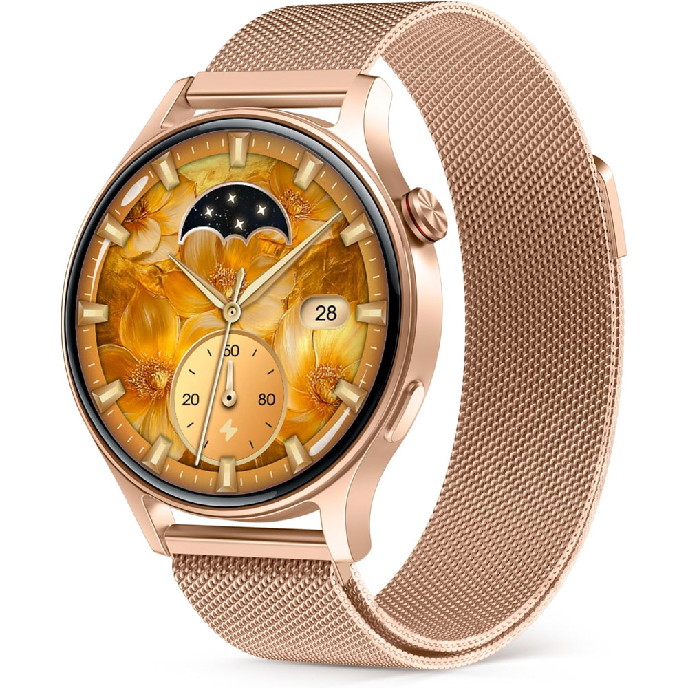aeac-Women's-Round-Smartwatch-gold-1