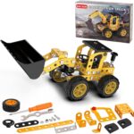 STEM Μεταλλικό Σετ Κατασκευής Μπουλντόζας 3D – Construction Vehicle Puzzle Kit για Παιδιά & Εφήβους 3-16 Ετών