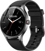 Fitpolo - Black | Smartwatch 1.57'' HD Smart Watch για άνδρες και γυναίκες, με λειτουργία τηλεφώνου, Fitness Tracker, παρακολούθηση ύπνου και καρδιακού ρυθμού, 120+ Sport, 3ATM αδιάβροχη, συμβατή με Samsung/Android/iOS, με 2 λουράκια