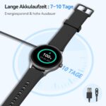 Fitpolo - Black | Smartwatch 1.57'' HD Smart Watch για άνδρες και γυναίκες, με λειτουργία τηλεφώνου, Fitness Tracker, παρακολούθηση ύπνου και καρδιακού ρυθμού, 120+ Sport, 3ATM αδιάβροχη, συμβατή με Samsung/Android/iOS, με 2 λουράκια - Image 6